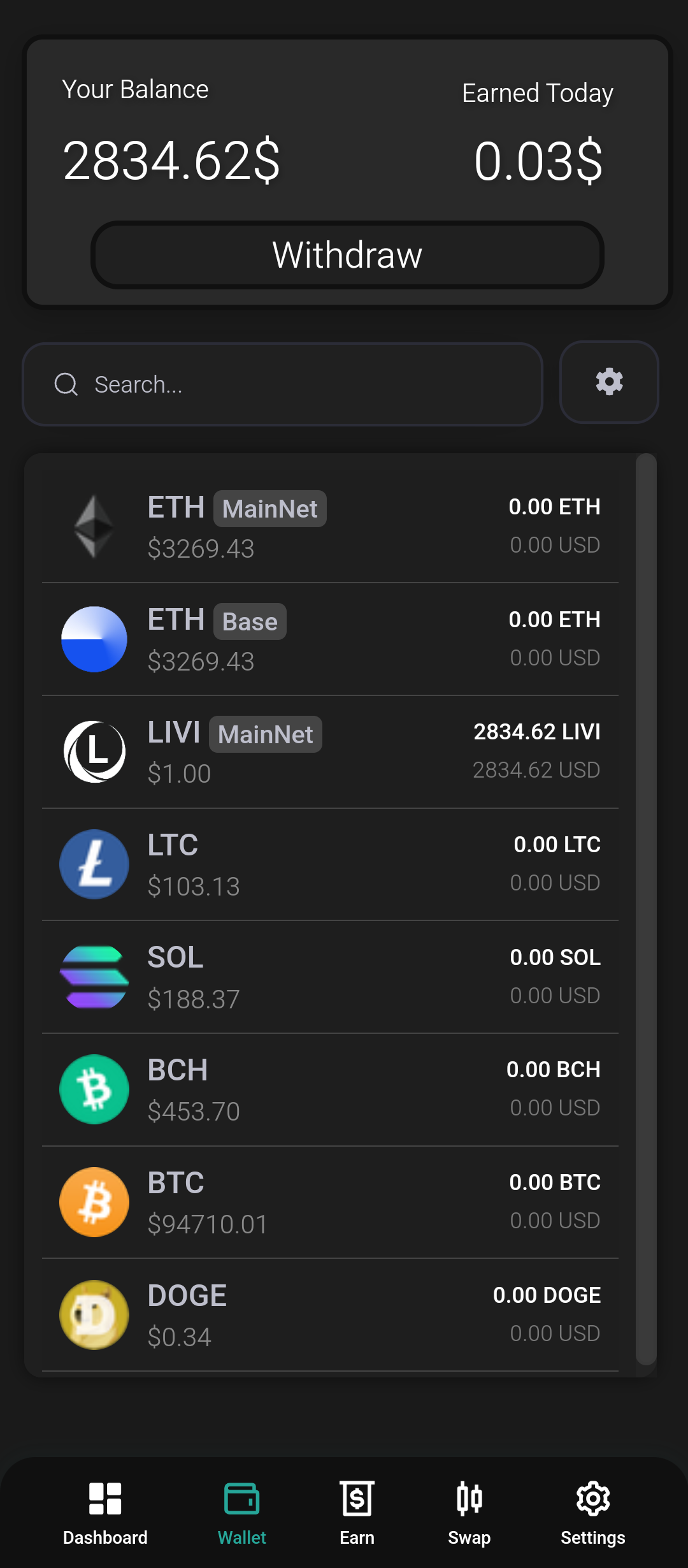 Livi Wallet